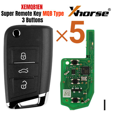 Xhorse Universal Super Remote Key MQ.B Flip Style 3Button XEMQ.B1EN For VVDI MAX