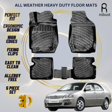 Floor Mats Liners For Toyota Corolla 2000-2006 All Weather Heavy Duty Car Rugs