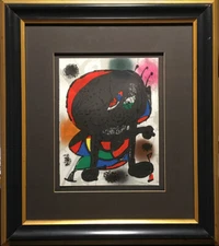 Joan Miro (Spanish) -Original Mourlot Lithograph III - Framed