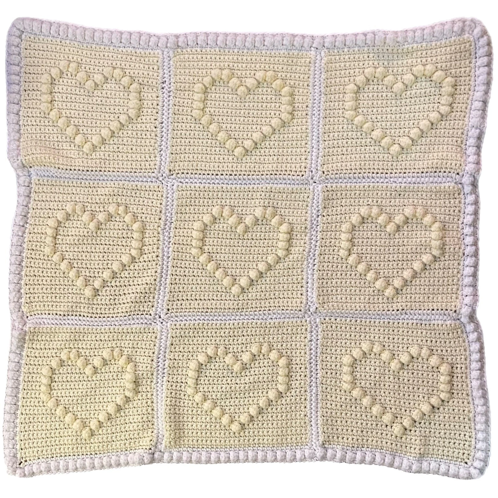 Cotton Blend Crochet Nursery Blankets & Throws