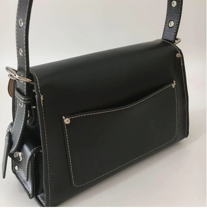 COACH CT721 Cargo Soft Tabby Shoulder Bag Black Crossbody Bag
