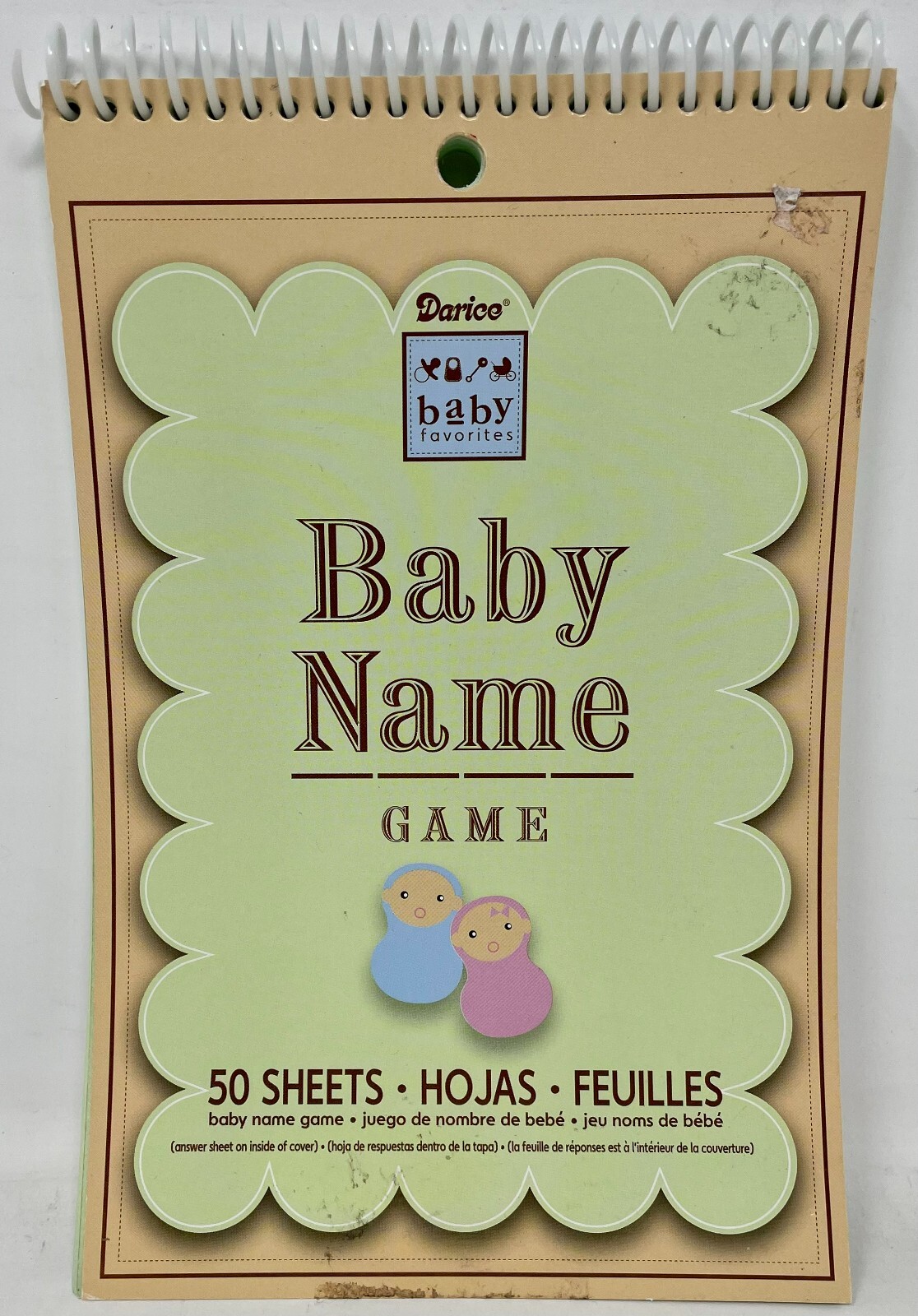 New Baby Name Game Pads, 50 Sheets per Booklet, Baby Shower Game, Baby Party