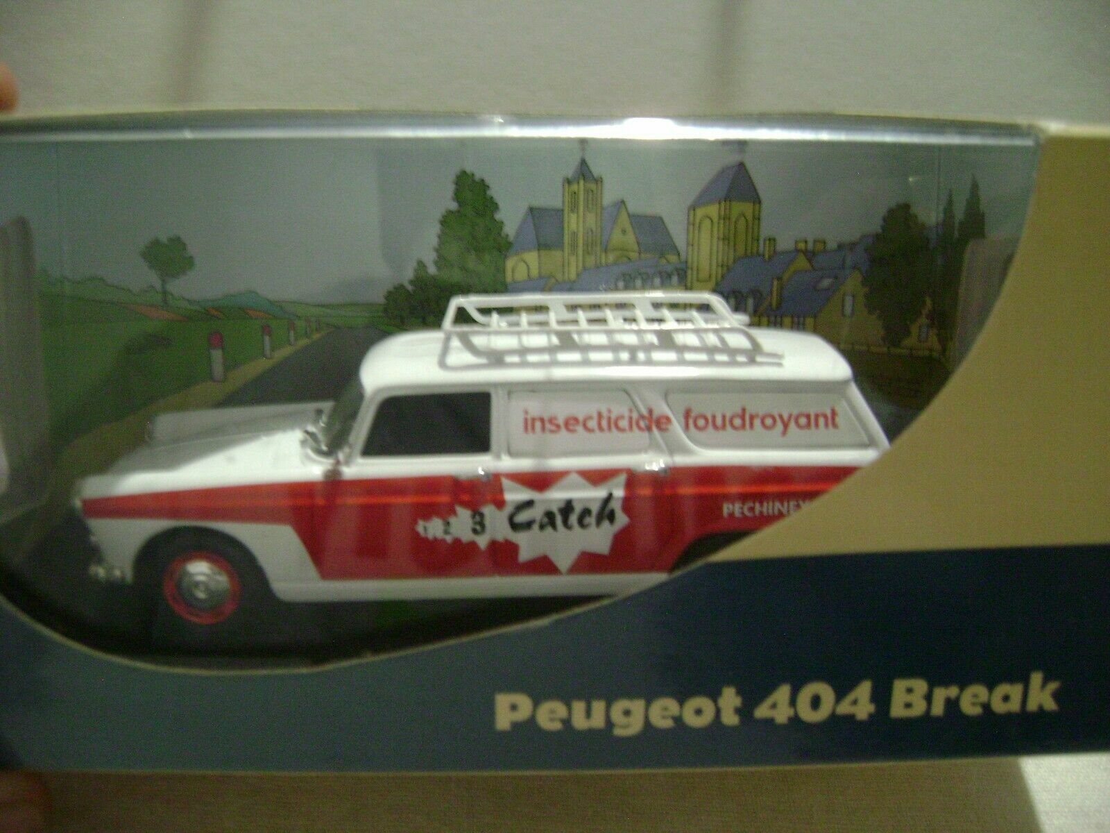 Peugeot 404 Break fourgon Catch 1964 Atlas PUF-37 Eligor voiture miniature collection 1/43