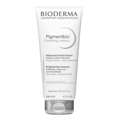 Bioderma Pigmentbio Foaming Cream Brightening Exfoliating Cleanser ,200 ml