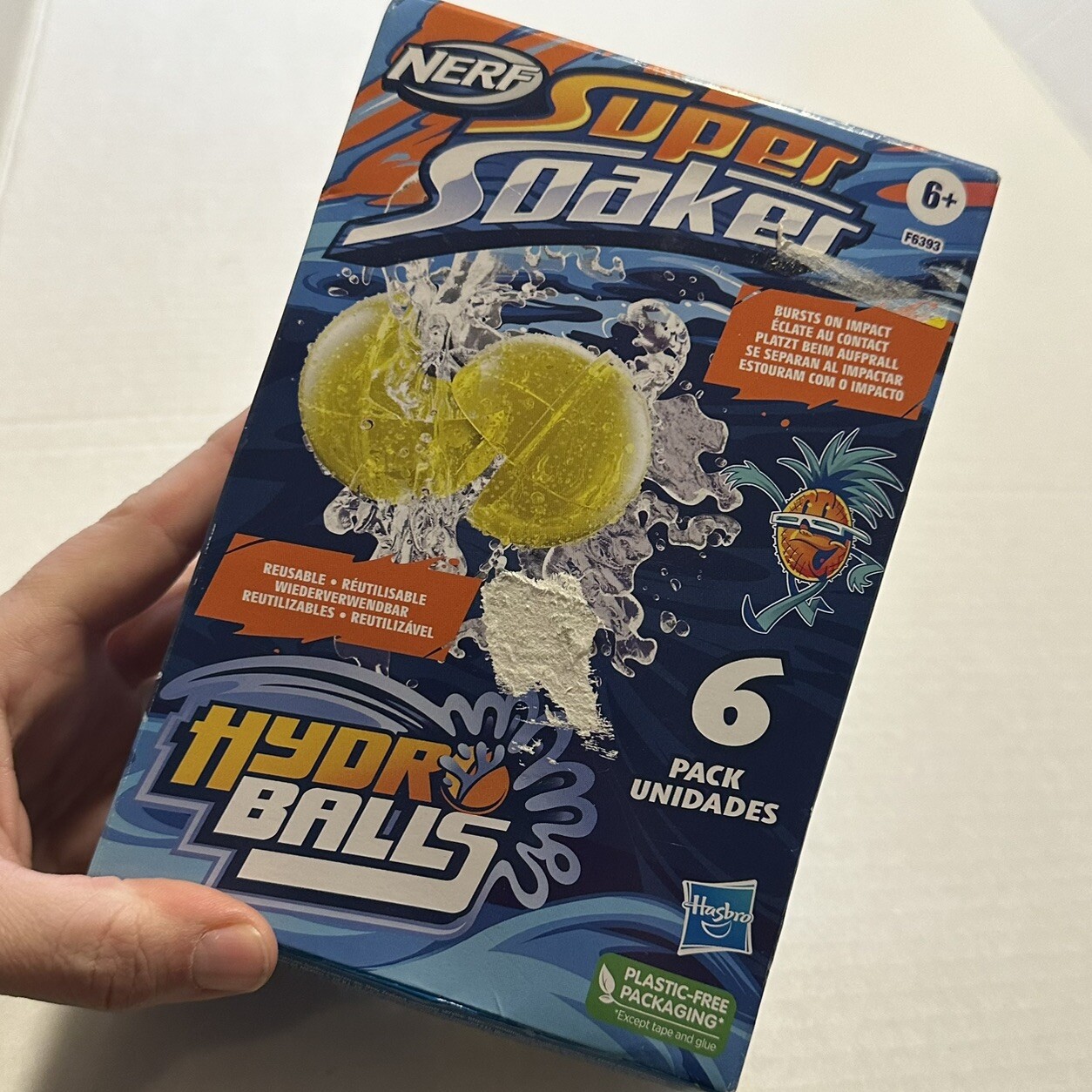 Nerf Super Soaker Hydro Balls – Pack De 6 Bolas De Agua Reutilizables Que Estallan Al Impacto, Ideales Para Juegos Al Aire Libre Desde 6 Años Pelotas Nerf Super Soaker Hydro Balls – Pack De 6 Bolas De Agua Reutilizables Que Estallan Al Impacto, Ideales Para Juegos Al Aire Libre Desde 6 Años Pelotas