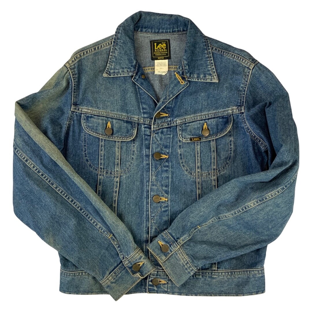 VTG V RARE LEE RIDERS EDWIN JAPAN COLAB DENIM TRUCKER JACKET VTG V RARE LEE RIDERS EDWIN JAPAN COLAB DENIM TRUCKER JACKET
