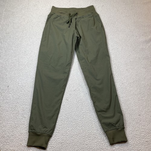 Damen Zyia Active olivgrüne Mid Rise Pull On Stretch Jogginghose Gr. XS