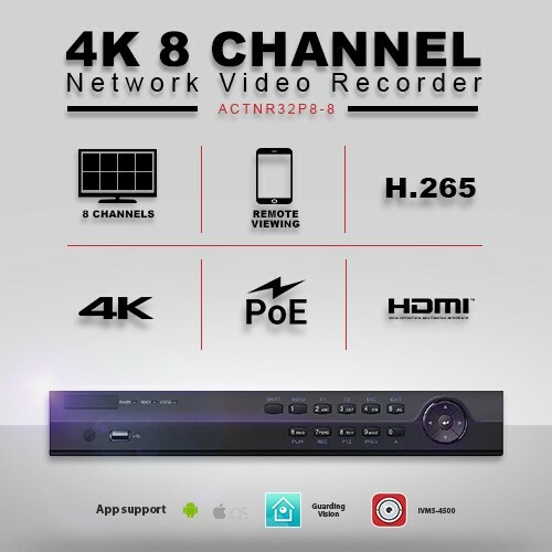Hik compatible 8CH 4K/8MP NVR H.265 with 4K HDMI Display - Picture 1 of 3