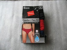 MEN'S HANES COMFORT FLEX FIT, TAGLESS BIKINIS, PKG OF 6, SIZE: 3X - NIP