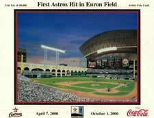 FIRST ASTROS HIT IN ENRON FIELD BY ARTIST ERIC CASH - Ltd Edition