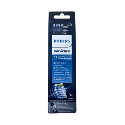 Philips Sonicare Bürstenköpfe HX9044/33 C3 Premium Plaque Defence Original, 4er