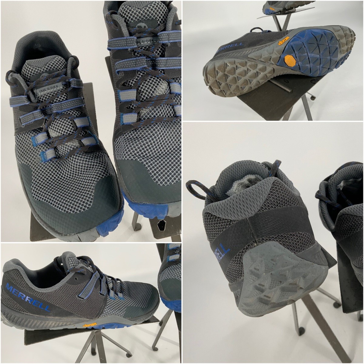 Merrell Trail Glove 6 Sz 8 Women (J135387) Gray Vibram Shoes YGI