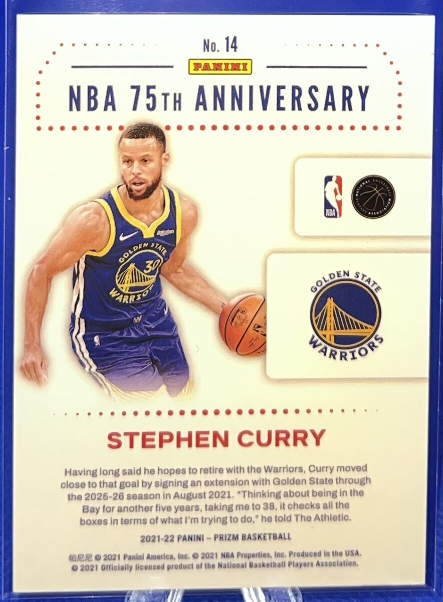 2021-22 Stephen Curry Prizm NBA 75th Anniversary Edition 2021-22 Stephen Curry Prizm NBA 75th Anniversary Edition