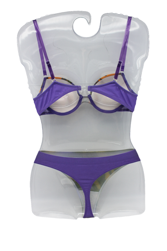 Set Reggiseno Push Up + Tanga, Microfibra, Donna 4307 UNNO - Imagen 2 de 9