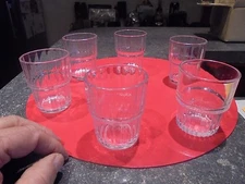 5 Antique Arcoroc France 1 Duralex Bistrot-Cork Glasses Ideal Vintage Decor