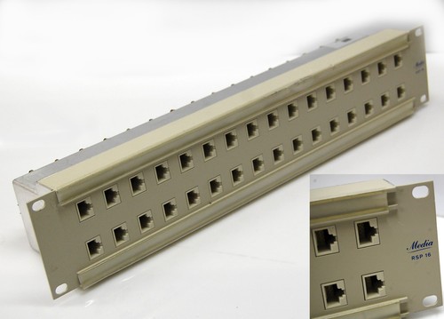 MEDIA RSP 16 RS-232 RS-422 -> RJ45 UMWANDLER PATCHPANEL 19" 48.2 cm #I126 - 第 1/1 張圖片