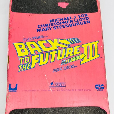 BACK TO THE FUTURE Part III 1990 Vintage Skateboard UNIVERSAL
