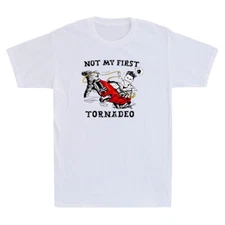 Not My First Tornadeo Funny Cartoon Meme Quote Retro Men's Short Sleeve T-Shirt