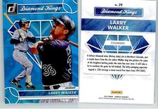 Larry Walker 2023 Donruss Holo Carolina Blue DK #29 Rockies HOF