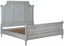 grayson bed turned tapered legs king gold accents old-world distressing p