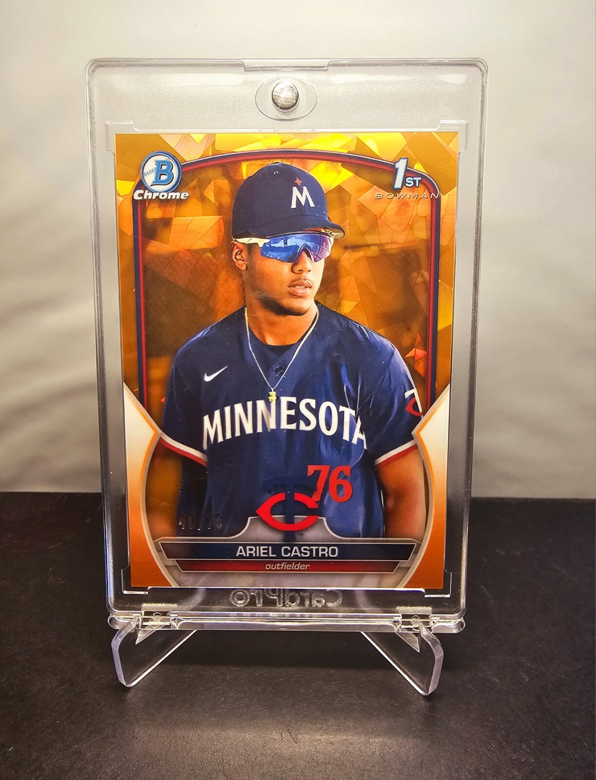 ARIEL CASTRO 2023 Bowman Chrome ⚾️ ROOKIE # BCP-203 Orange Sapphire SP 40/75