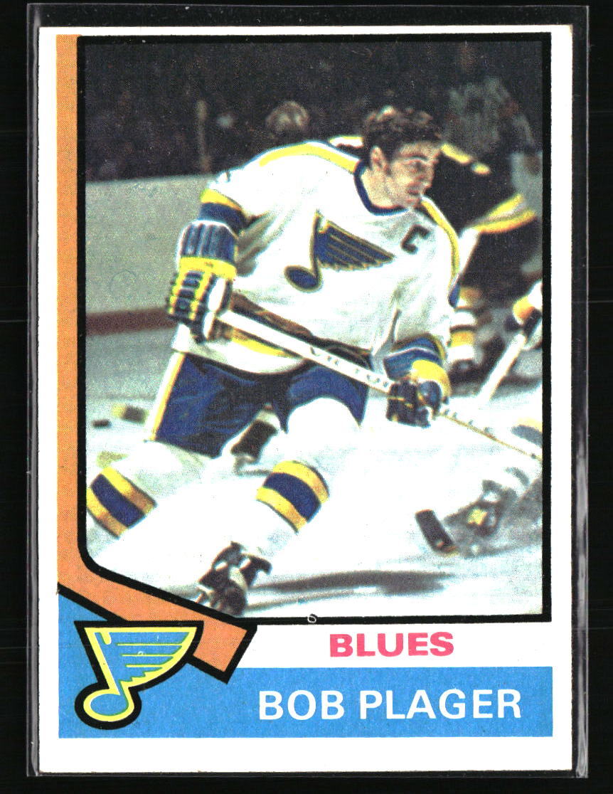 Bob Plager 1974 Topps #107  Hockey Card