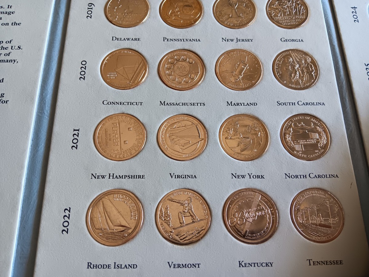 2018-2024, 25 Coin Folder Set Mint Uncirculated Innovation U.S