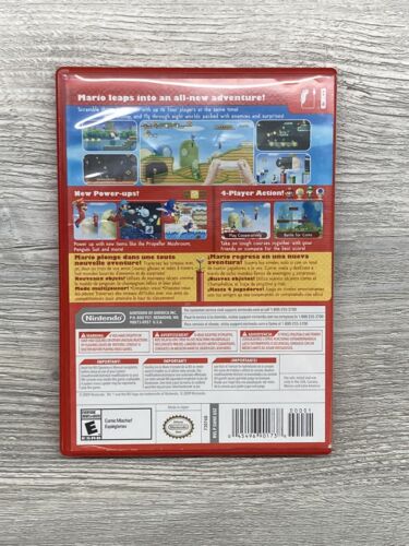 New Super Mario Bros. Wii Nintendo Wii - CIB W/ Manual! Tested & Very Clean! - Picture 2 of 5