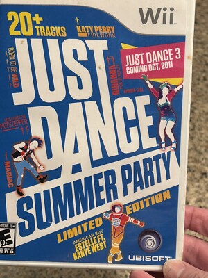 Just Dance: Summer Party Wii game Complete Music Dancing Family fun/kid CIB!