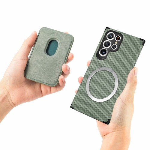 For Samsung Galaxy S23 S22 S21 Ultra A54 MagSafe Case Magnetic Wallet Card Cover - Photo 39 sur 60