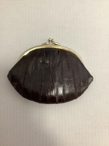 Aalfell Geldbörse Burgund zwei Druckknopffächer 7” X 5,5” - Bild 2 von 7