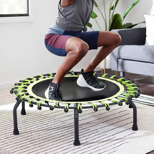 Round Adult Kid Trampoline Safety Net Ladder Folding Bounding Spring Jumping Gym - Picture 51 of 96