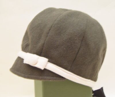 Goorin Bros Women\'s Wool Cloche Hat Goorin Bros Cloche Navy 100% Wool Hat - Classic Button on  main image 2