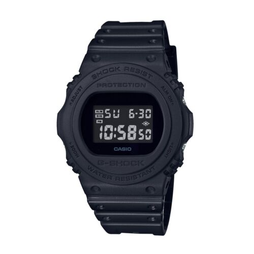 Casio G Shock Digital Black Case Black Band Model DW5750E-1B Resin Shock - Picture 1 of 1