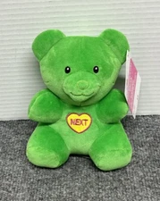 Way To Celebrate Valentines Green Gummy Bear 6" Plush Stuffed Animal