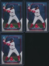 Lot of (3) FREILI ENCARNACION 1st 2023 Bowman Chrome Prospects RED SOX Rookie RC