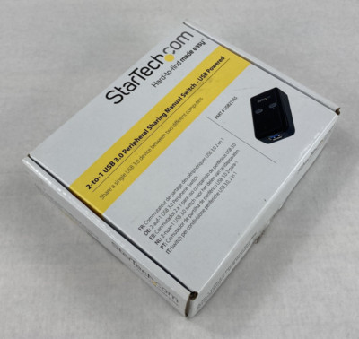 StarTech USB221SS 2-to-1 USB 3.0 Peripheral  Sharing Manual Switch - USB Powered