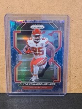 2021 Prizm Football Clyde Edwards-Helaire # 1/25 Navy Camo Prizms #191 - Chiefs