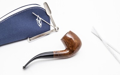 Pfeife SAVINELLI One Starter Kit 601 6mm Billiard Gebogen Glatt P360LMC-601