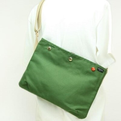 Borsa A Spalla Yoshida Porter Coppi – Colore Verde – Made In Japan – Nuova Con Etichette (Modello 571-09747) - Foto 4