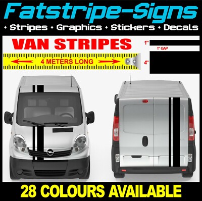 VAN STREIFEN VINYL GRAFIK AUFKLEBER passend für Vivaro Trafic T4 T5 T6 INDIVIDUELL VERBINDEN