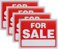 9" X 12" Sale Sign for Car and Auto Sales - Rust Free Clear and Visible Text Lon