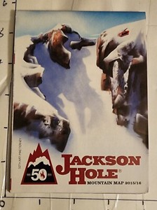 2015/16 JACKSON HOLE SKI RESORT TRAIL MAP   MINT 