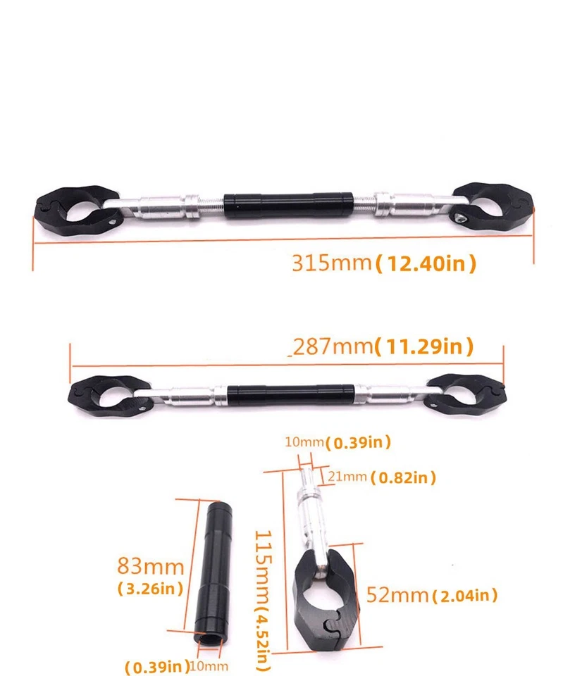 Регулируемые рукоятки 7/8 дюйма для мотоцикла руль усиление поперечная штанга - Изображение 2 из 2