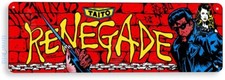 TIN SIGN Renegade Arcade, 80's, Retro, Console, Marquee, Game Room Decor, C499