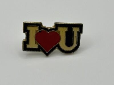 I LOVE YOU I HEART YOU LAPEL PIN NEW