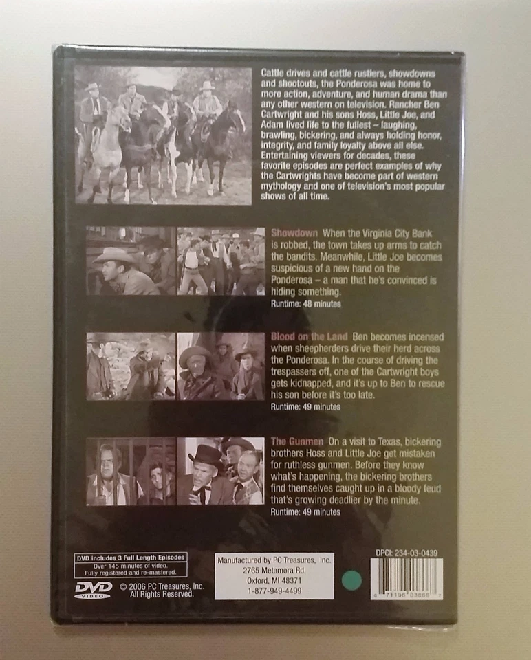 Bonanza: 3 Full-Length Episodes (DVD) - Image 2 of 2