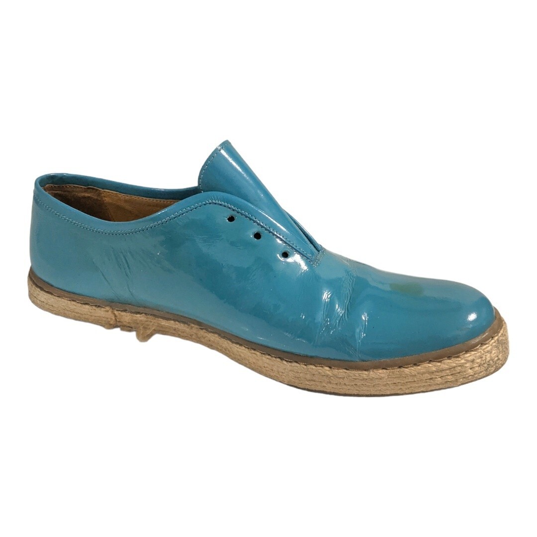 Opening Ceremony Patent Blue Green Derby Espadrille, 43 | eBay
