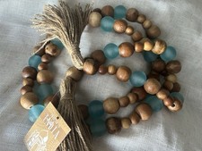 Wood And Glass Bead Garland