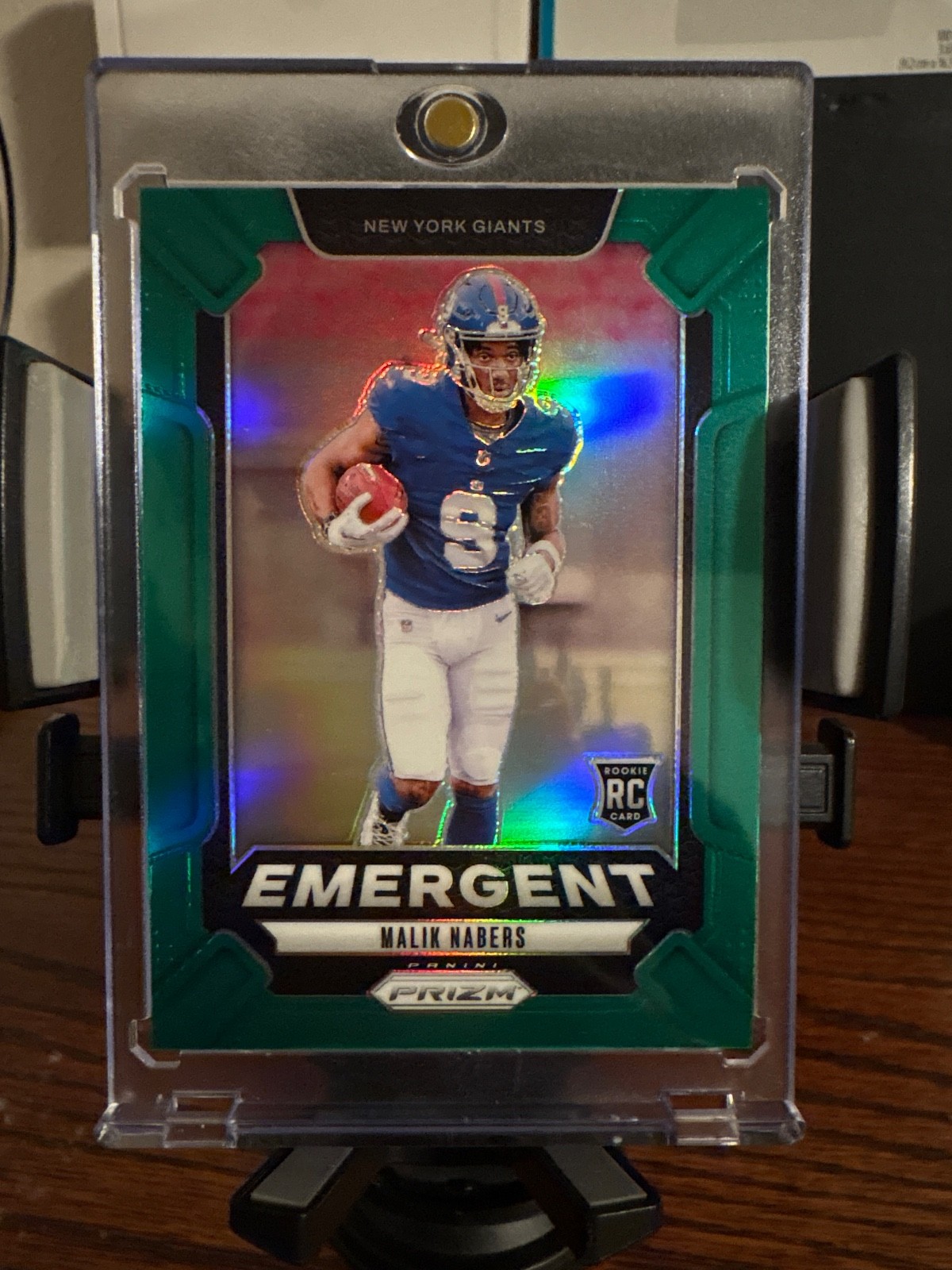 2024 Panini Prizm - Emergent Malik Nabers #6 Green Prizm (RC)
